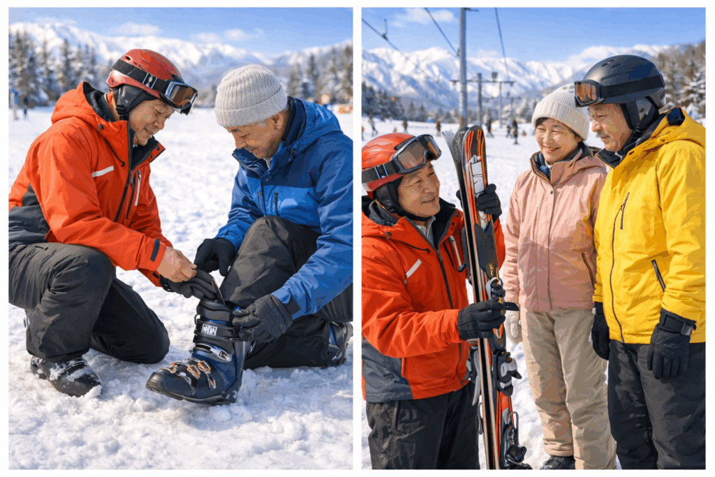 ブーツの履き方